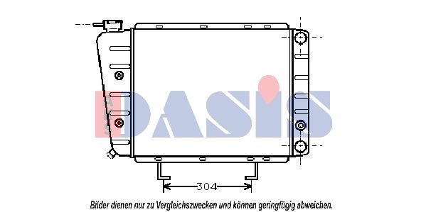 AKS DASIS radiatorius, variklio aušinimas 160270N